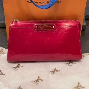 Louis Vuitton Monogram Red Vernis Trousse Cosmetic Pouch